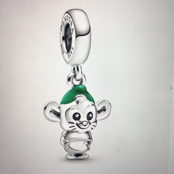 🐭 PANDORA DISNEY CINDERELLA GUS MOUSE  CHARM NECKLACE🐭 - Picture 2 of 15